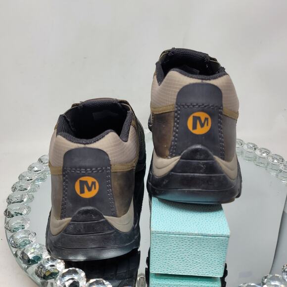 Merrell Kangaroo Mens Slip-on Hiking Shoes Outdoors Trail Leather Sneakers sz 12 - Picture 4 of 8